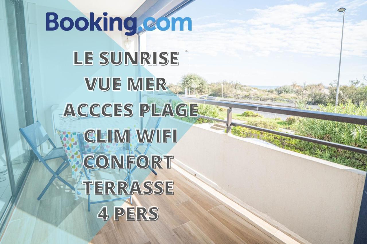 Le Sunrise Vue Mer Acces Plage- Spacieux-2 Terrasses-Wifi - Confort -Top Pros Servicesconciergerielagrandemotte La Grande-Motte Zewnętrze zdjęcie